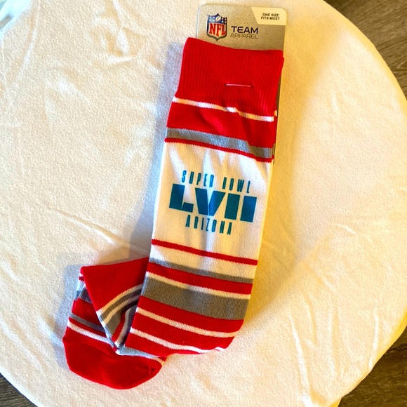 NEW WITH TAG SUPERBOWL LVII SOCKS - Picture 1 of 7